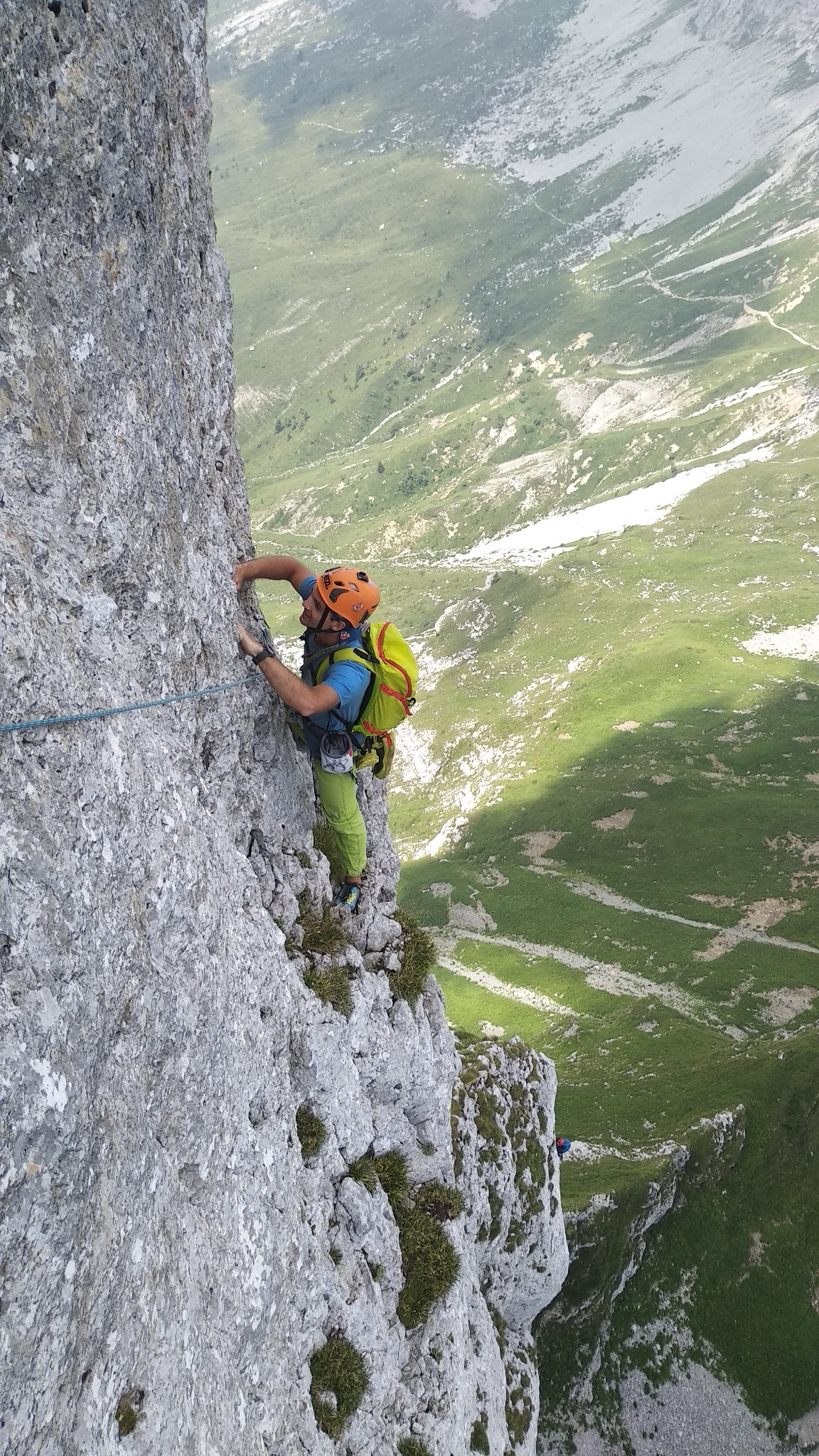 Spigolo Castiglioni Gilberti sulla parete nord della Presolana
